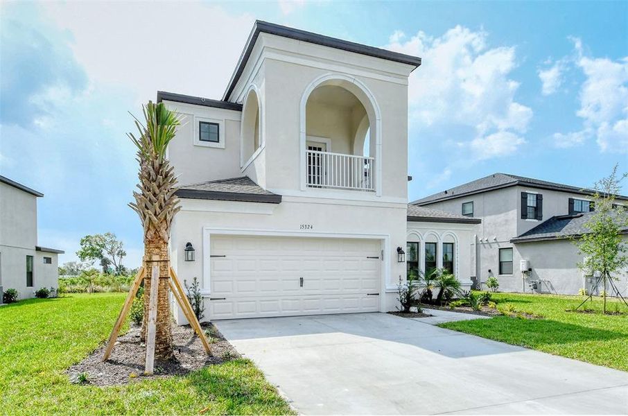 Front exterior of a new home in , Nokomis, FL, highlighting curb appeal (Image 25).