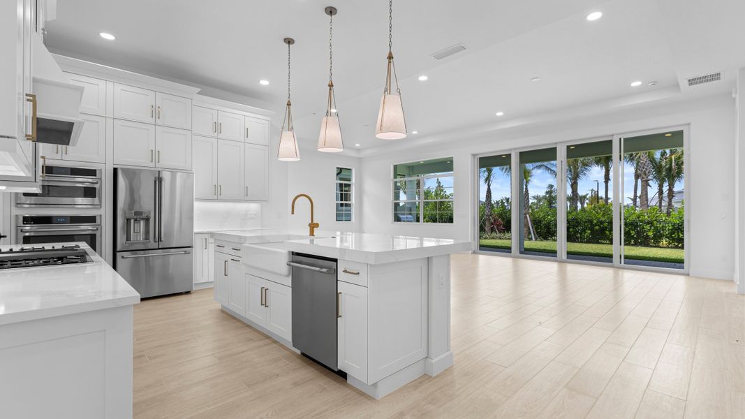 Island Kitchen & Great Room