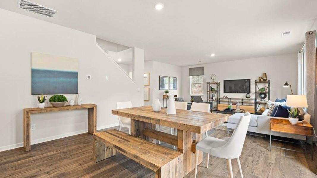 Furnished interior view inside a new home in Sheffield Highlands, Dallas (Image 6).