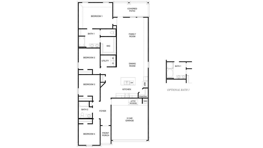 2D floor plan layout of this home in , Iowa Colony, TX (Image 4).