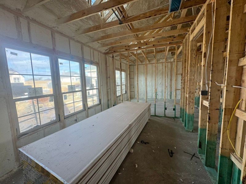 In-progress construction of a new home in Creekview Addition, Van Alstyne, TX (Image 5).