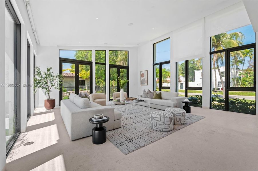 Exterior details and patio area of a home in , Coral Gables (Image 30).