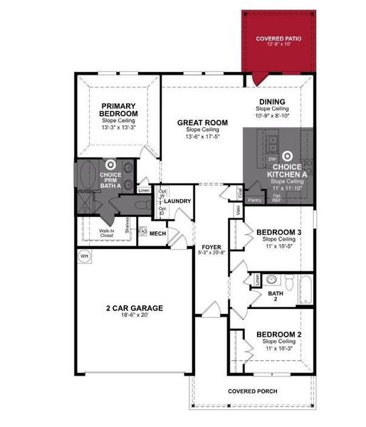 Beazer Homes Stark Farms Allegheny floorplan.