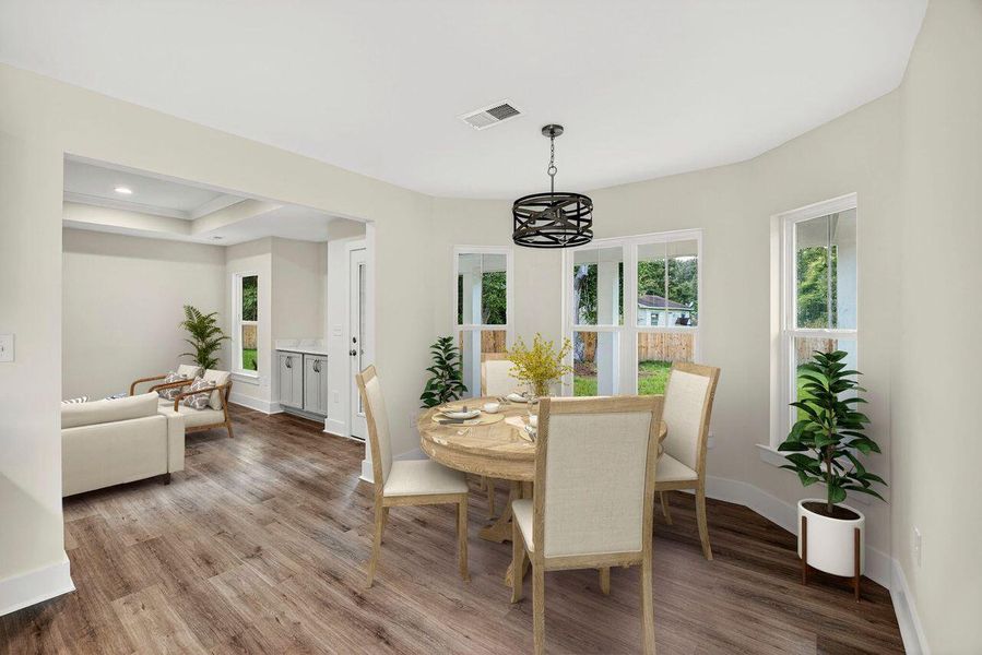 Furnished interior view inside a new home in , Awendaw (Image 19).