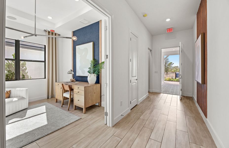 Bright and welcoming entry