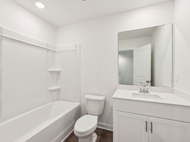 Furnished interior view inside a new home in Rocky River Towns, Charlotte (Image 6).