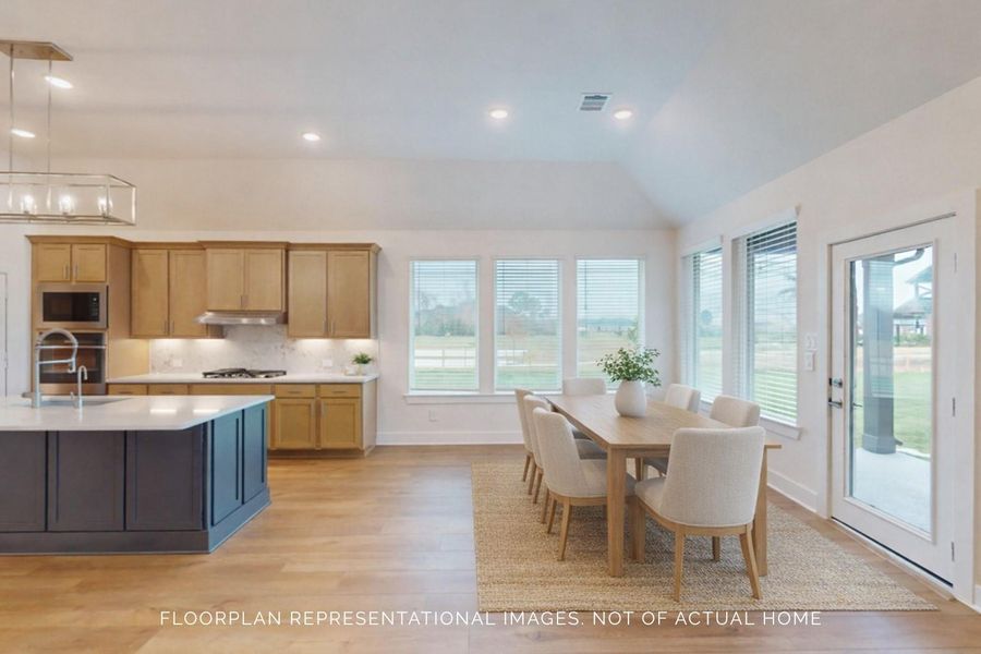Furnished interior view inside a new home in Lone Star Landing, Montgomery (Image 5).