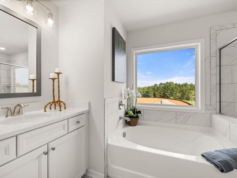 Furnished interior view inside a new home in Haven Abbey, Cumming (Image 46).