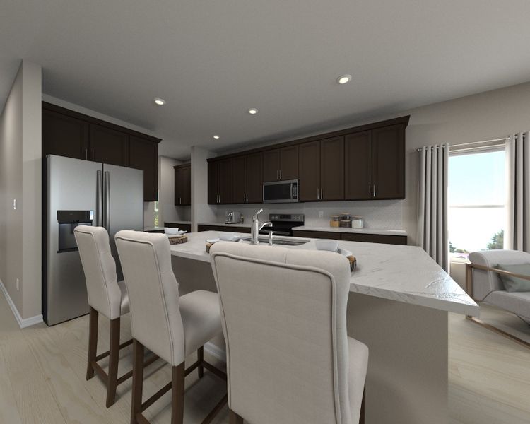 Kitchen in the Verona floorplan
