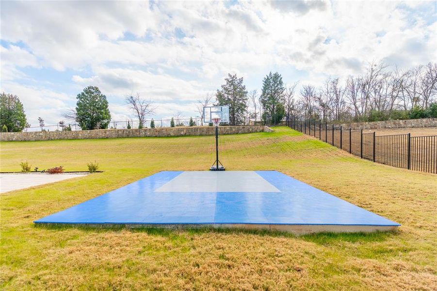 View of sport court with basketball court