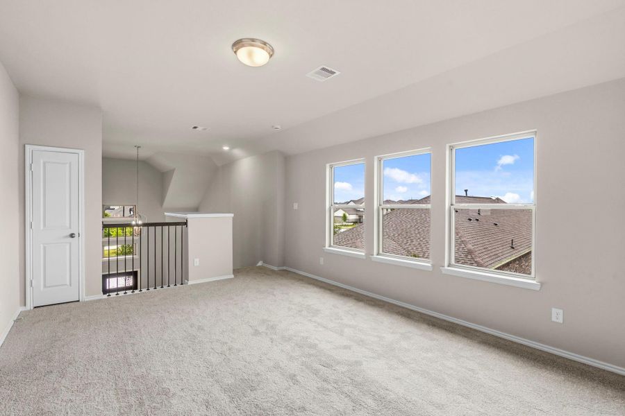 Spacious, unfurnished interior of a new home in Bridgeland, Cypress (Image 24).