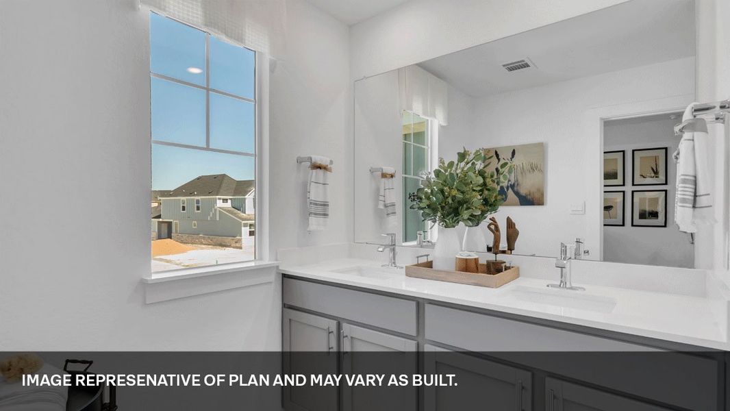 Furnished interior view inside a new home in Valverde, Bastrop (Image 14).