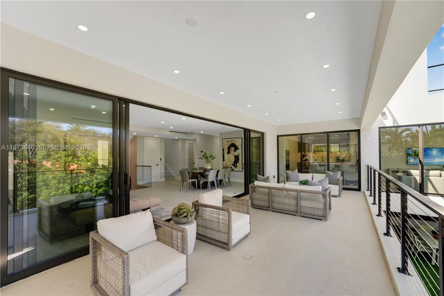 Exterior details and patio area of a home in , Key Biscayne (Image 29).