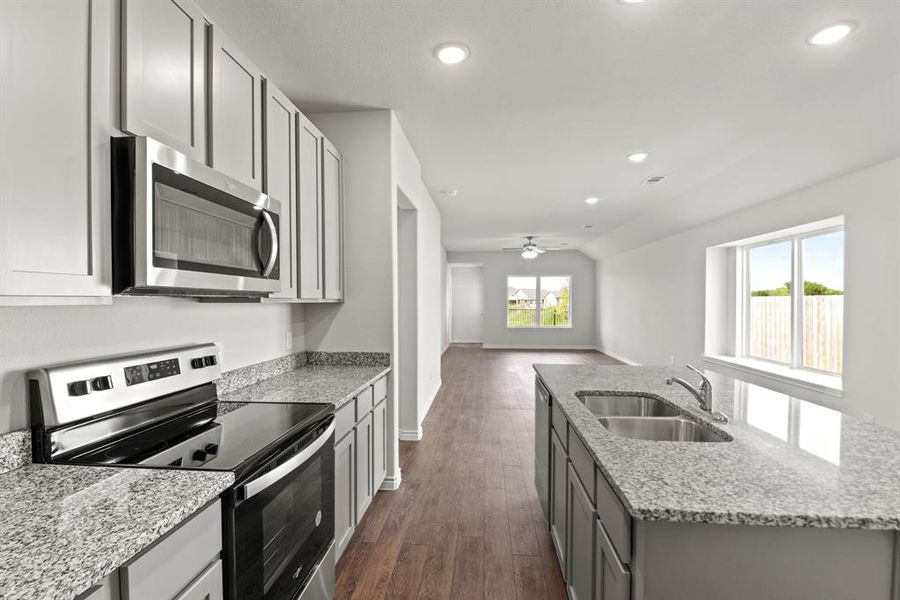 Furnished interior view inside a new home in Deer Creek, Fort Worth (Image 6). Furnished interior view inside a new home in Deer Creek, Fort Worth (Image 6).