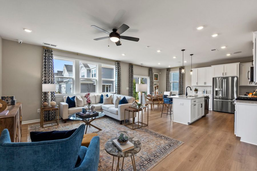Furnished interior view inside a new home in The Coves on Lake Wylie, Charlotte (Image 9).
