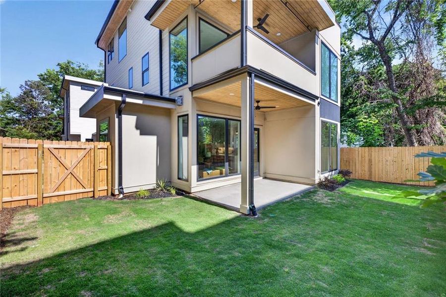 Exterior details and patio area of a home in , Atlanta (Image 35). Exterior details and patio area of a home in , Atlanta (Image 35).
