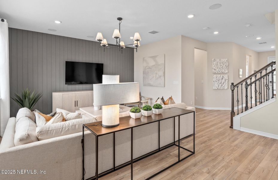 Furnished interior view inside a new home in Westerly Park at Wildlight, Yulee (Image 11).