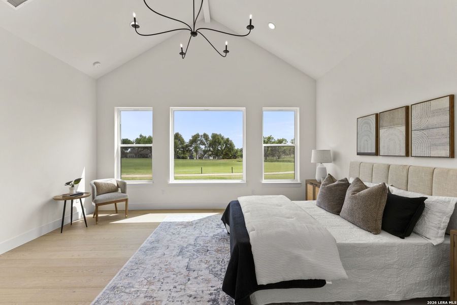 Furnished interior view inside a new home in , Blanco (Image 6). Furnished interior view inside a new home in , Blanco (Image 6).