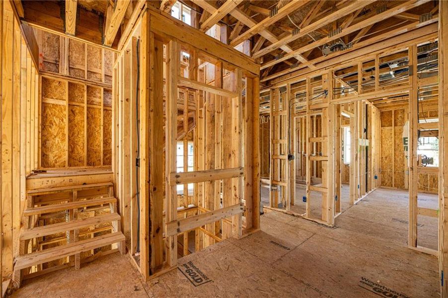 In-progress construction of a new home in , Alpharetta, GA (Image 19).