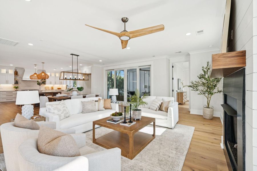 Furnished interior view inside a new home in , Isle Of Palms (Image 10). Furnished interior view inside a new home in , Isle Of Palms (Image 10).