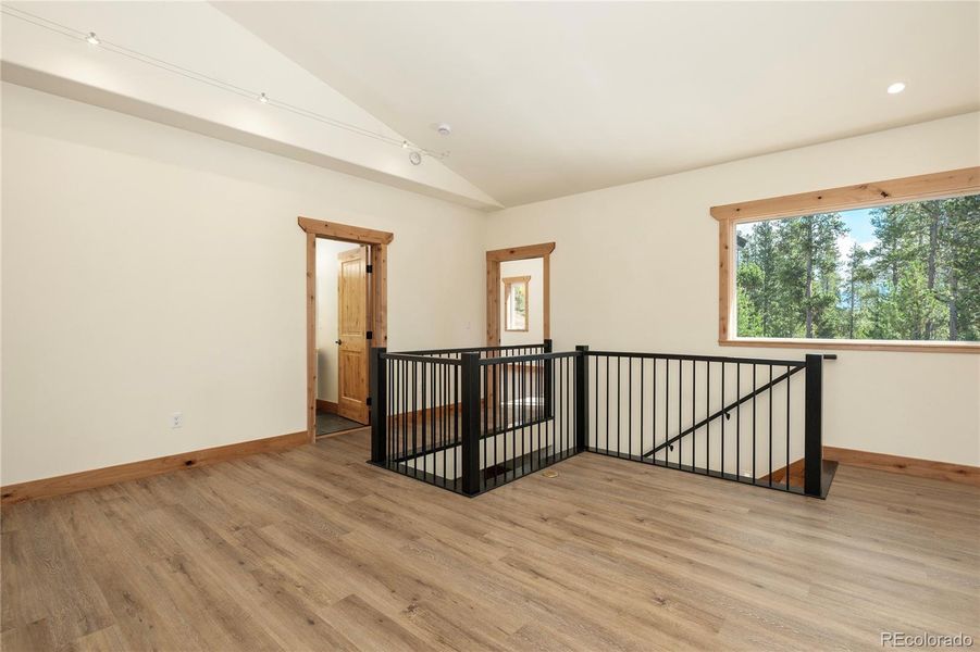 Stairway to full finished basement