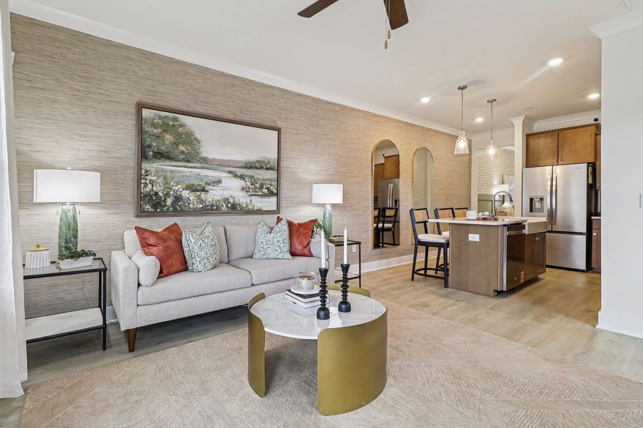 Furnished interior view inside a new home in Walkers Trail, Lexington (Image 8).