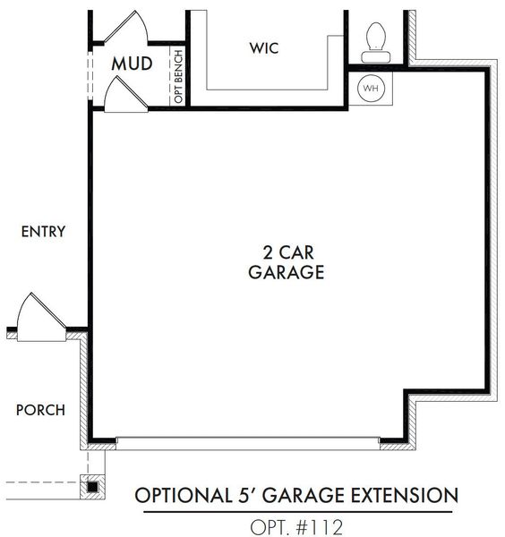 5′ Garage Extension 5′ Garage Extension