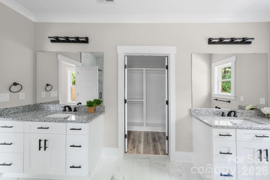 Furnished interior view inside a new home in , Matthews (Image 13).
