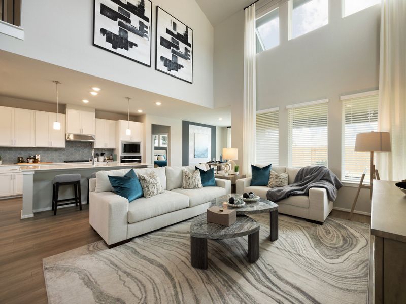 Furnished interior view inside a new home in Riviera Pines - Classic Series, Huffman (Image 8).