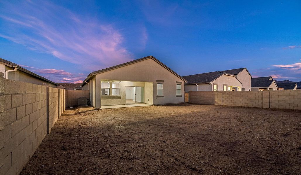 Exterior details and patio area of a home in Saguaro Bloom, Marana (Image 21).