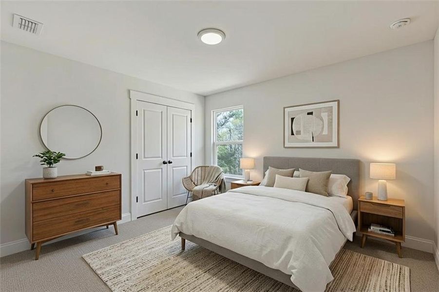 Furnished interior view inside a new home in , Dallas (Image 9).