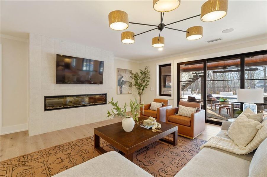 Furnished interior view inside a new home in , Canton (Image 59).