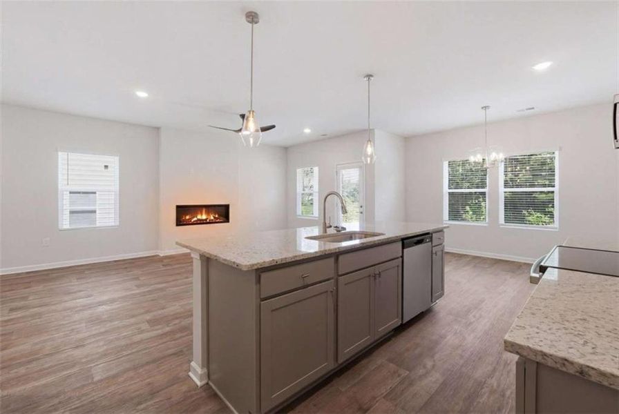 Furnished interior view inside a new home in Parkway James, Snellville (Image 10).