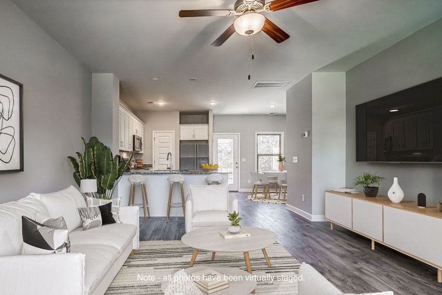 Representative furnished interior of a home built from the Fairfax by Parkside Builders in Oxford Station, Gallatin (Image 18).