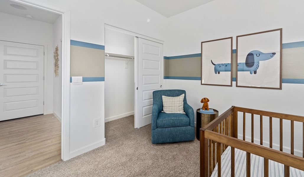 Representative furnished interior of a home built from the Carolina by D.R. Horton in Redford Estates, Tucson (Image 31).