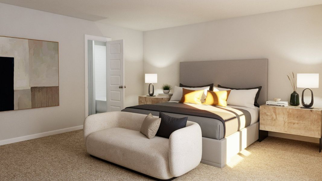 Representative furnished interior of a home built from the The Bluff by Legend Homes in Hanna Ranch, Fort Worth (Image 12).