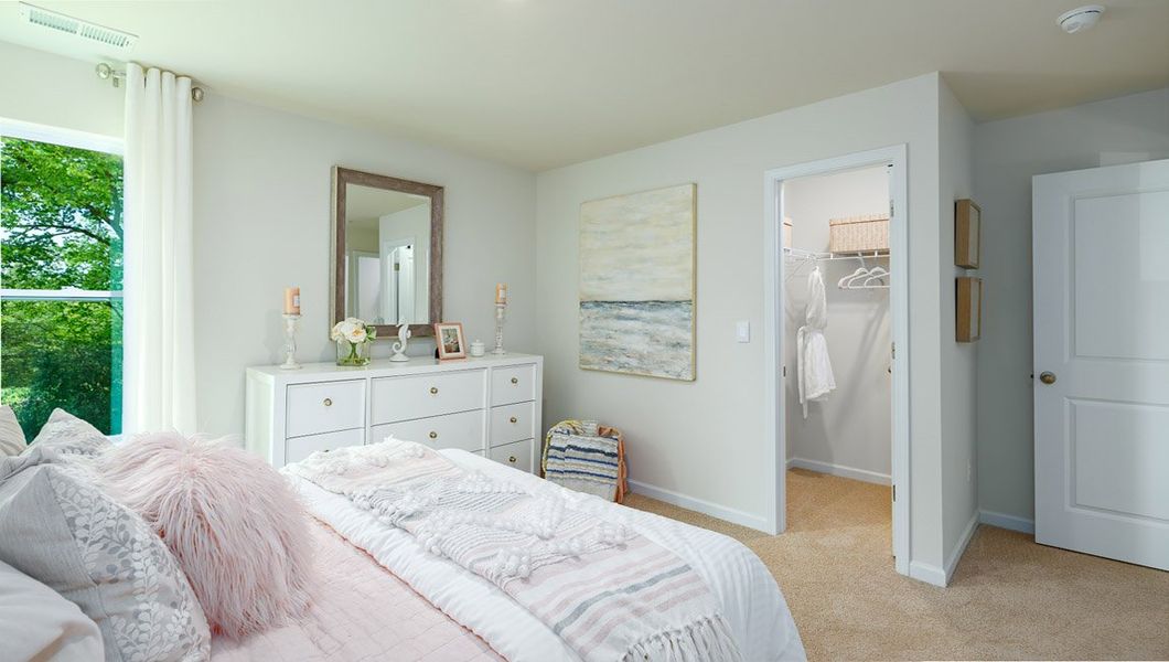 Furnished interior view inside a new home in Tap Root Farms, Fletcher (Image 26).