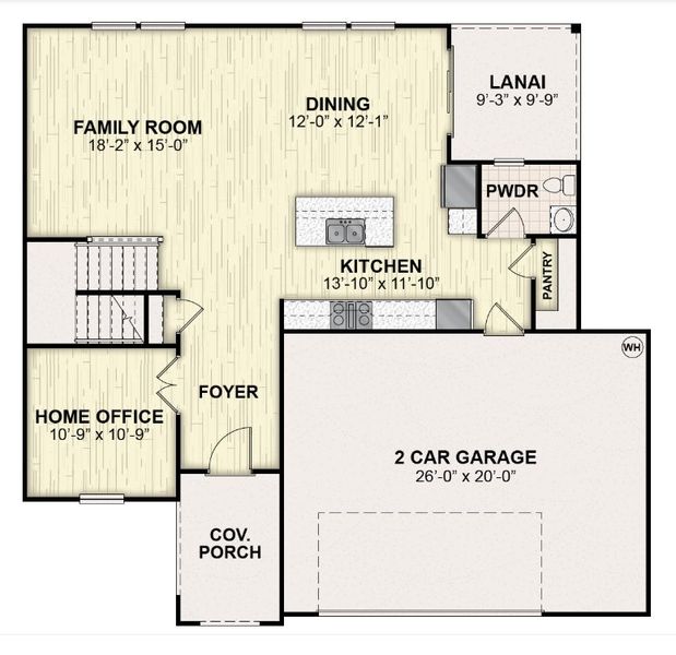 2D floor plan layout for the Key Largo by Rockwell Homes in Grassmere, Zellwood, FL (Image 4). 2D floor plan layout for the Key Largo by Rockwell Homes in Grassmere, Zellwood, FL (Image 4).
