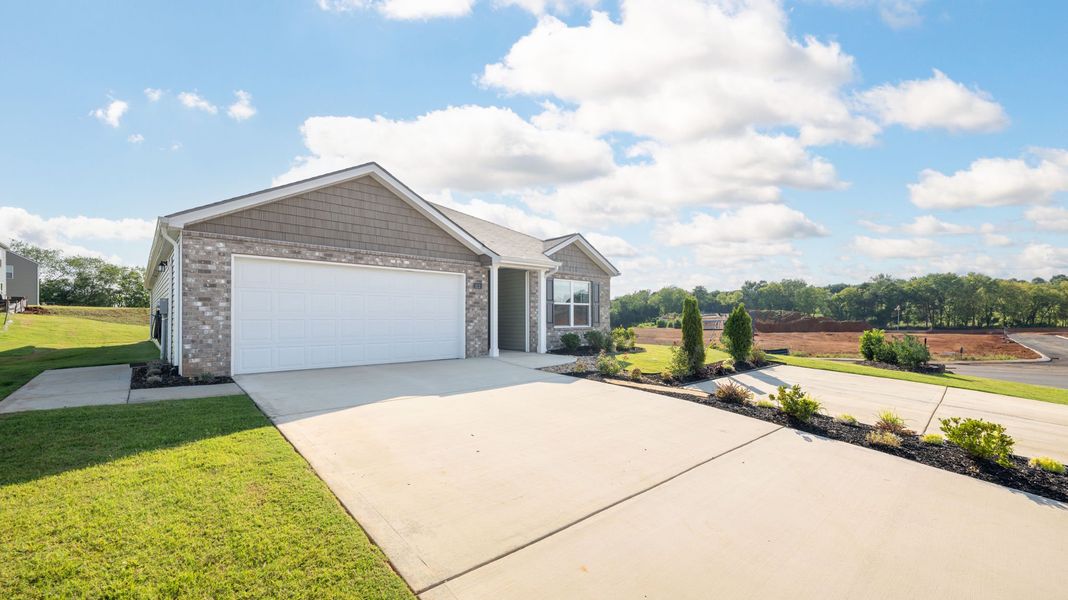 Front exterior of a new home in Crescent Ridge, Niota, TN, highlighting curb appeal (Image 23).