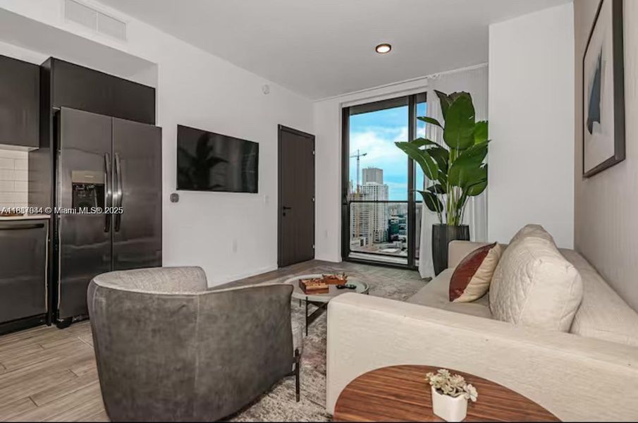 Furnished interior view inside a new home in , Miami (Image 16).