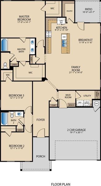 Pacesetter AUS New Classic Plan  51856 Kimble Floor Plan