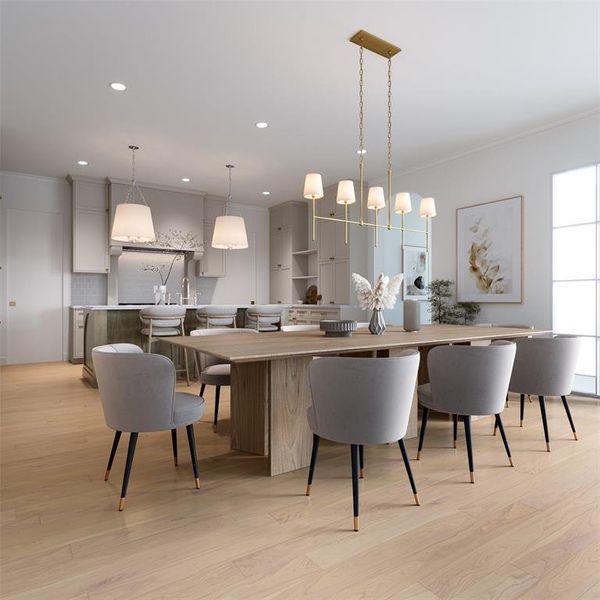 Furnished interior view inside a new home in , Dallas (Image 4).