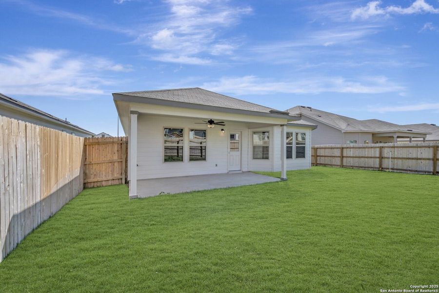 Exterior details and patio area of a home in Greenspoint Heights, Seguin (Image 2). Exterior details and patio area of a home in Greenspoint Heights, Seguin (Image 2).
