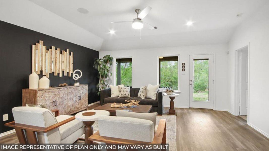 Furnished interior view inside a new home in Porters Mill, New Caney (Image 5).