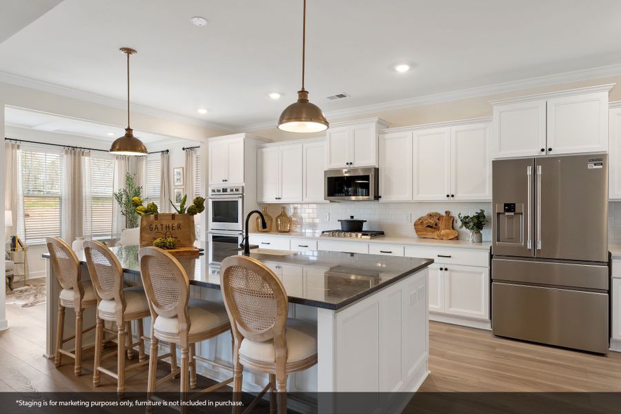 Furnished interior view inside a new home in Foxhall Landing, Easley (Image 8). Furnished interior view inside a new home in Foxhall Landing, Easley (Image 8).