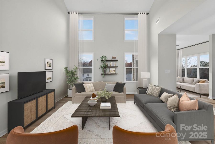 Furnished interior view inside a new home in Saybrooke at Lake Wylie, Charlotte (Image 4).