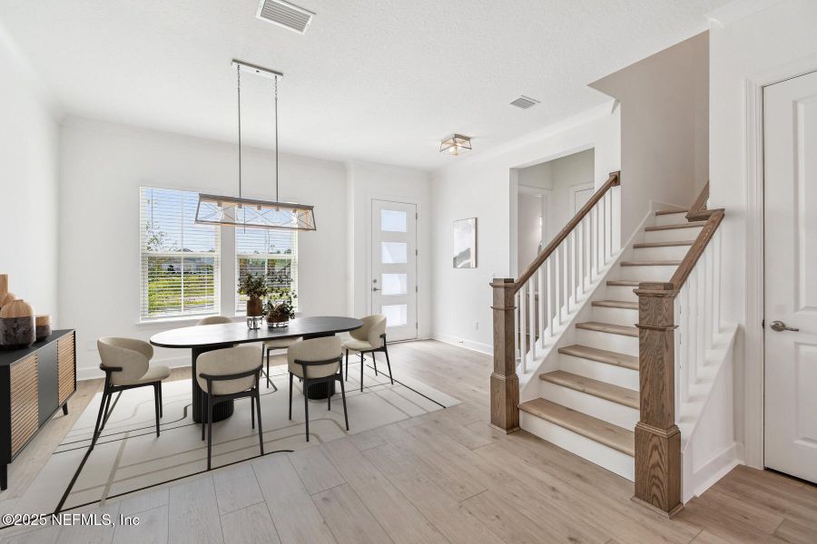 Furnished interior view inside a new home in Seven Pines 24' Rear Entry Townhomes, Jacksonville (Image 6).
