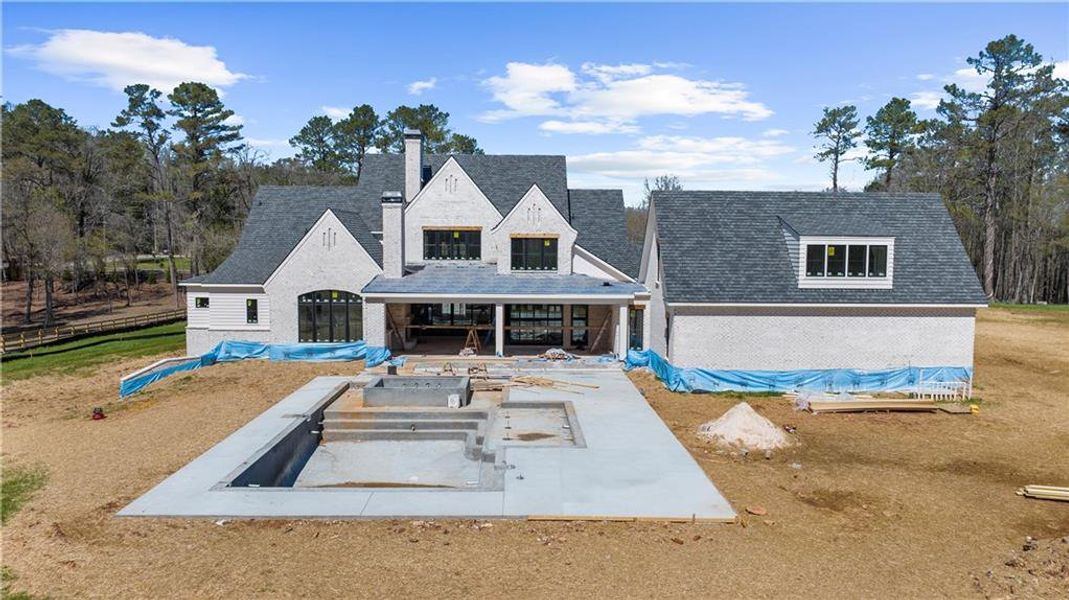 In-progress construction of a new home in , Canton, GA (Image 17).