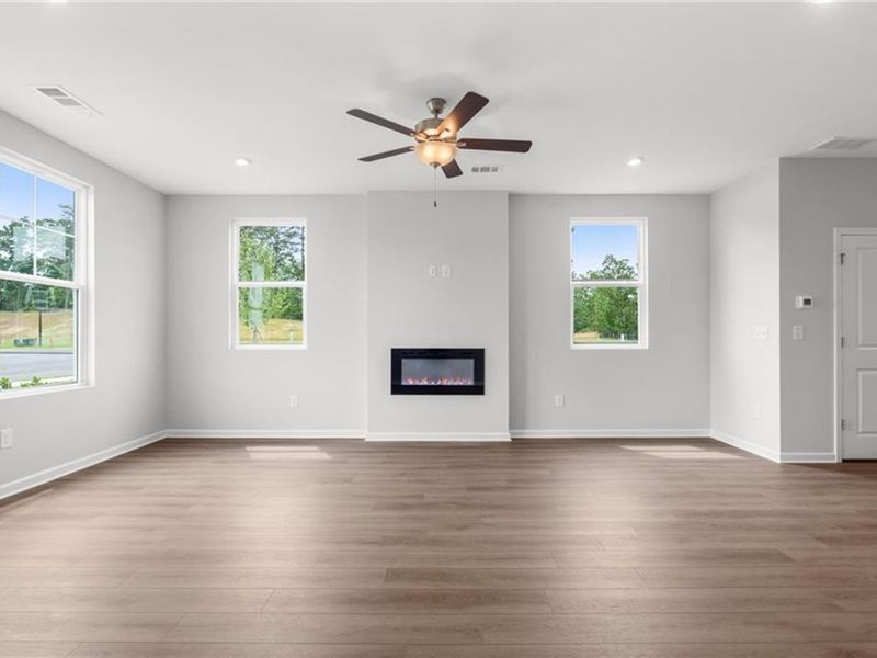 Spacious, unfurnished interior of a new home in Stegall Village, Cartersville (Image 12). Spacious, unfurnished interior of a new home in Stegall Village, Cartersville (Image 12).