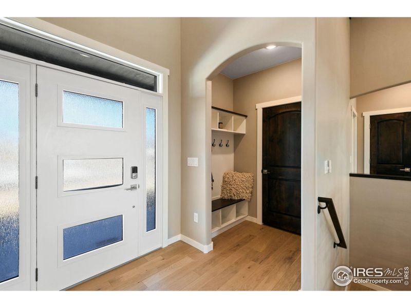 Thoughtful drop zones by the front and garage entry provide cubbies and hooks - adding character while keeping the spaces neat and organized.